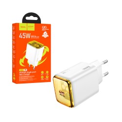 Hoco Adapter N54 Monsoon PD45W Type-C White Hoco Adapter N54 Monsoon PD45W Type-C White